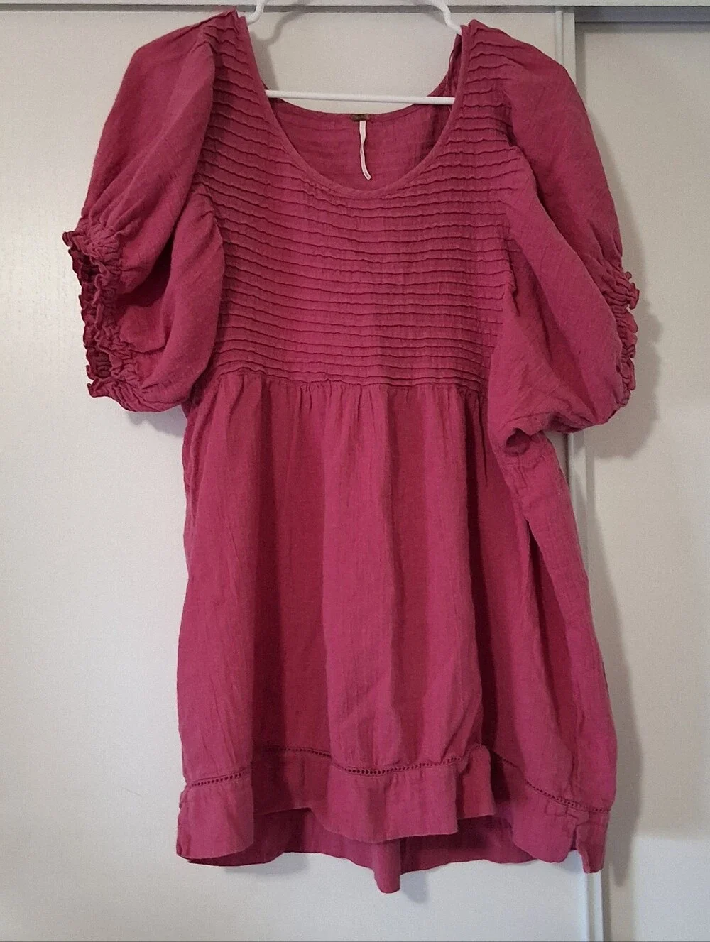 Free People Elsie Puffy Sleeve Fairy Top Size M